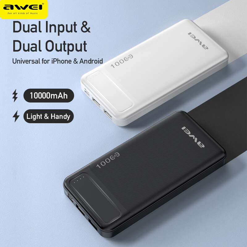 Awei-P5K-Portable-Power-Bank-10000mAh